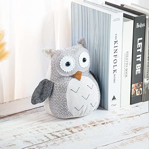 Marwood Cute Door Stopper Decorative Door Stops for Home and Office, Owl Weighted Interior Doorstop Fabric Stuffed Animal Door Stopper Floor Decorative