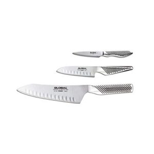 global classic stainless steel 3-piece knife set