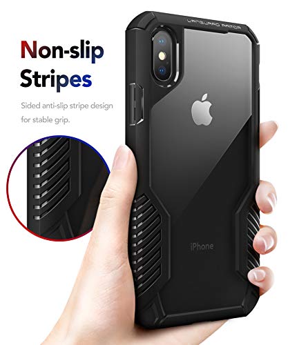 MOBOSI Vanguard Armor Designed for iPhone Xs Max Case, Rugged Cell Phone Cases, Heavy Duty Military Grade Shockproof Drop Protection Cover for iPhone 10xs Max 2018 6.5 Inch (Matte Black)