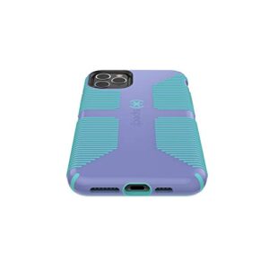 Speck iPhone 11 Pro Case - Drop Protection, Extra Grip Made of Rubber with Dual Layer Protection & Durability - Wisteria Purple, Mykonos Blue CandyShell Grip