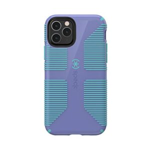 Speck iPhone 11 Pro Case - Drop Protection, Extra Grip Made of Rubber with Dual Layer Protection & Durability - Wisteria Purple, Mykonos Blue CandyShell Grip