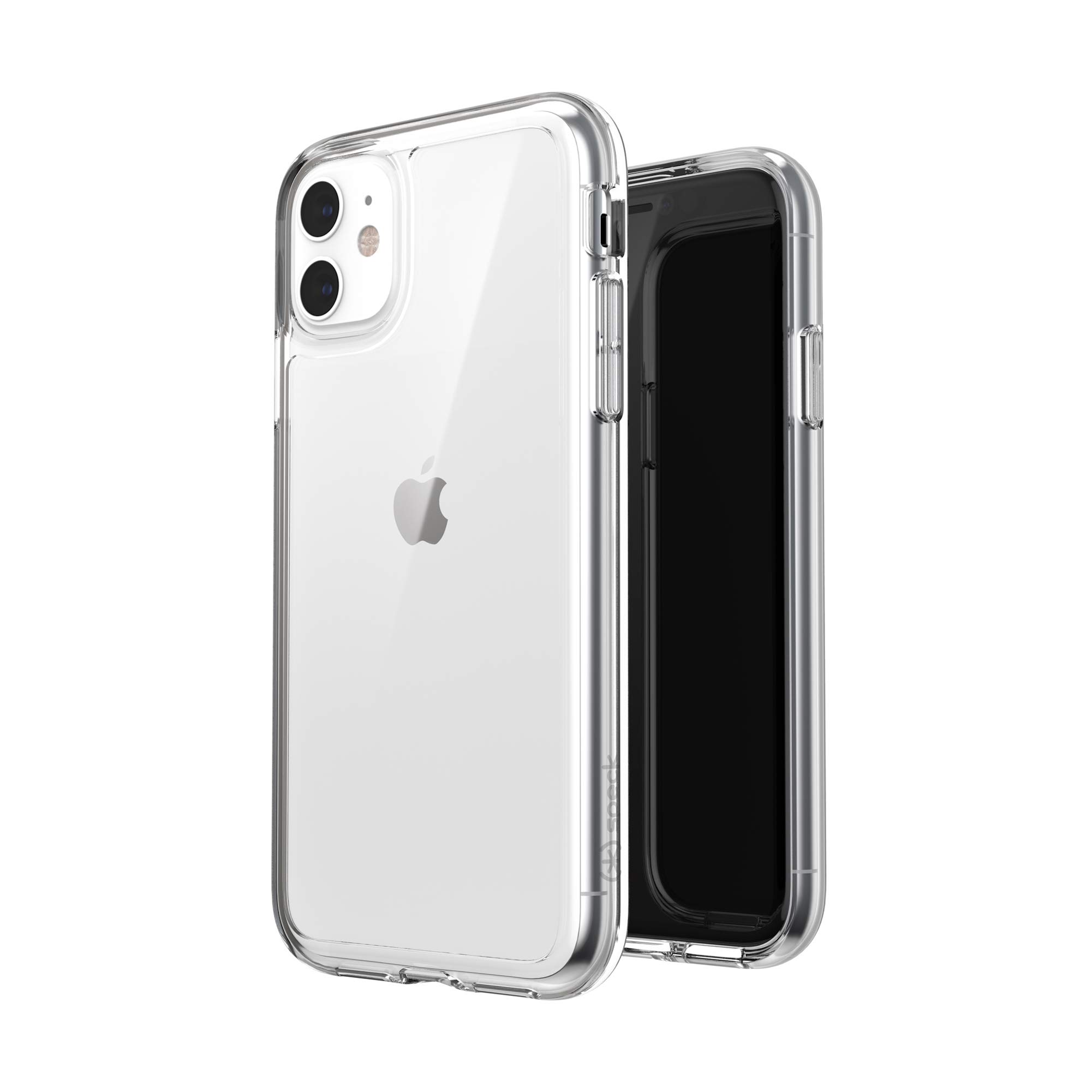 Speck iPhone 11 Clear Case - Drop Protection & Scratch Resistant, Anti-Yellowing & Anti-Fade with Dual Layer Protetective, Slim, Transparent Design - Crystal Clear iPhone 11 Cases - GemShell