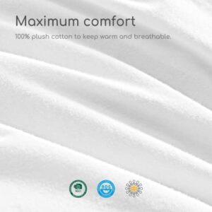 Dreamhood King White Feather and Down Blend Lightweight Comforter, Hotel Collection Down Duvet Insert, 100% Cotton Shell with Corner Tabs, 106x90 Inches