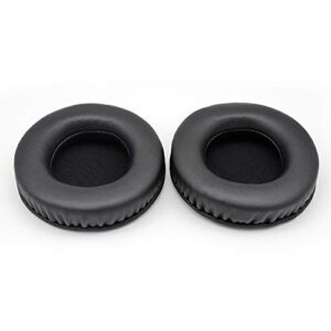 black leather ear pads replacement ear cushions cover foam pillow compatible with audio-technica ath-ag1 gaming headset headphones