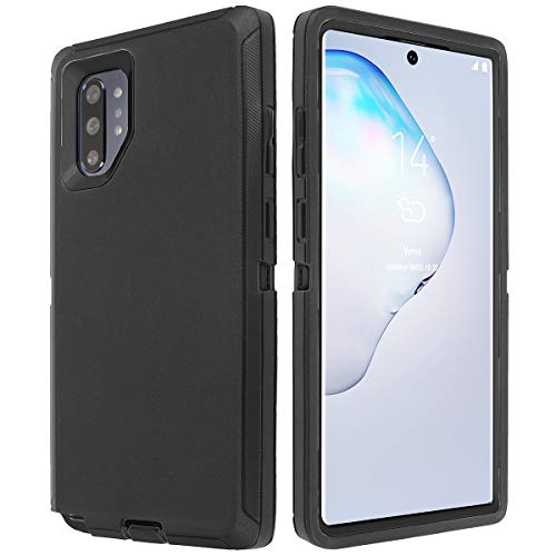 AICase for Galaxy Note 10 Plus Case, Drop Protection Full Body Rugged Heavy Duty Case with Screen Protector, Shockproof/Drop/Dust Proof 3-Layer Protective Cover for Samsung Galaxy Note 10 Plus