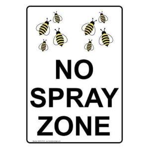 ndts metal deco sign 8x12 inches no spray zone sign aluminum metal signs funny yard sign outdoors warning signs tin plate poster