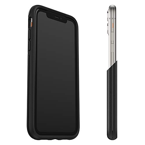OtterBox iPhone 11 Symmetry Series Case - BLACK, ultra-sleek, wireless charging compatible, raised edges protect camera & screen