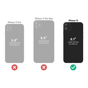 OtterBox iPhone 11 Symmetry Series Case - BLACK, ultra-sleek, wireless charging compatible, raised edges protect camera & screen