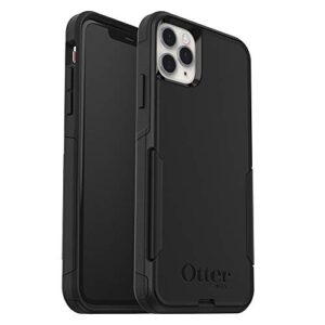 otterbox iphone 11 pro max commuter series case - black, slim & tough, pocket-friendly, with port protection