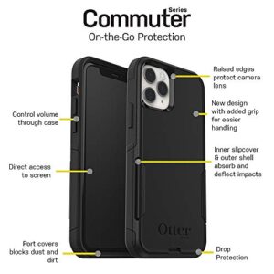 OtterBox iPhone 11 Pro Max Commuter Series Case - BLACK, slim & tough, pocket-friendly, with port protection