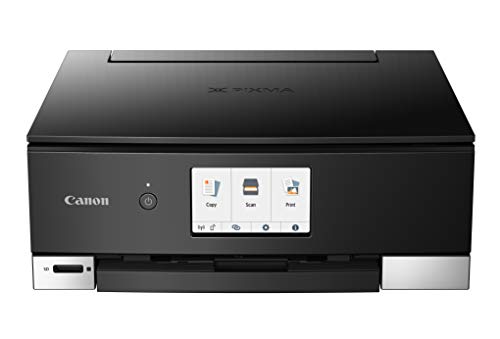 Canon TS8320 All in One Wireless Color Printer for Home | Copier | Scanner | Inkjet Printer | with Mobile Printing, Black, Amazon Dash Replenishment Ready