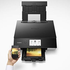 Canon TS8320 All in One Wireless Color Printer for Home | Copier | Scanner | Inkjet Printer | with Mobile Printing, Black, Amazon Dash Replenishment Ready