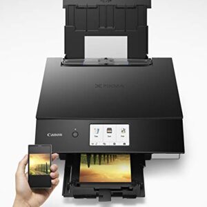 Canon TS8320 All in One Wireless Color Printer for Home | Copier | Scanner | Inkjet Printer | with Mobile Printing, Black, Amazon Dash Replenishment Ready