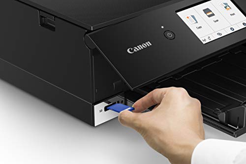 Canon TS8320 All in One Wireless Color Printer for Home | Copier | Scanner | Inkjet Printer | with Mobile Printing, Black, Amazon Dash Replenishment Ready