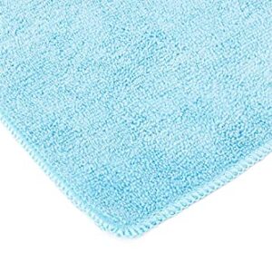 The Rag Company - Premium All-Purpose Microfiber Terry Cleaning Towels - Commercial Grade, Highly Absorbent, Lint-Free, Streak-Free, Kitchens, Bathrooms, 365gsm, 12in x 12in, Light Blue (12-Pack)