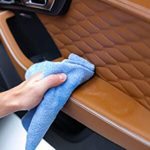 The Rag Company - Edgeless 300 - Microfiber Detailing Towels, Perfect for Removing Polishes, Sealants, and Glaze; Great for Interior Cleaning and Dirty Jobs; 300GSM, 16in x 16in, Light Blue (10-Pack)