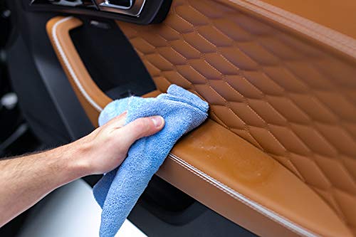 The Rag Company - Edgeless 300 - Microfiber Detailing Towels, Perfect for Removing Polishes, Sealants, and Glaze; Great for Interior Cleaning and Dirty Jobs; 300GSM, 16in x 16in, Light Blue (10-Pack)