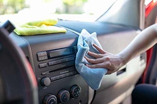 The Rag Company - Edgeless 300 - Microfiber Detailing Towels, Perfect for Removing Polishes, Sealants, and Glaze; Great for Interior Cleaning and Dirty Jobs; 300GSM, 16in x 16in, Light Blue (10-Pack)