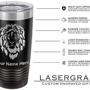 LaserGram 20oz Vacuum Insulated Tumbler Mug, Military Helicopter 2, Personalized Engraving Included (Black)