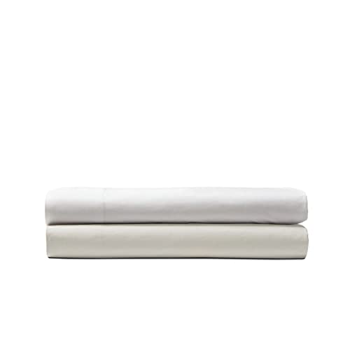 Tommy Bahama - Queen Sheets, Cotton Percale Bedding Set, Crisp & Cool, Stylish Home Decor (Cool Zone White, Queen)