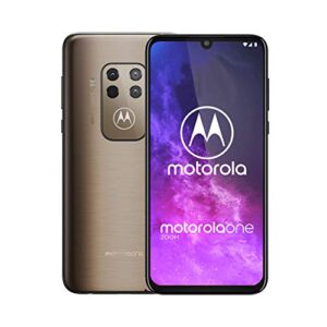 motorola one zoom - 128gb - gsm unlocked (t-mobile, at&t only) (brushed bronze)