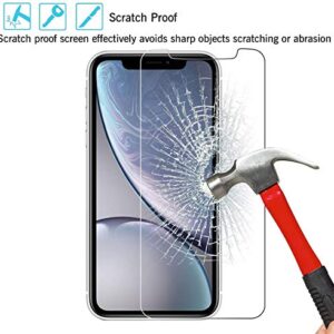 VectorTech Compatible with iPhone XR Screen Protector, iPhone 11 Screen Protector, Tempered Glass Film for Apple iPhone XR and iPhone 11, 3-Pack Clear