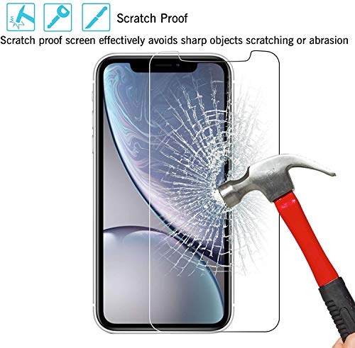 VectorTech Compatible with iPhone XR Screen Protector, iPhone 11 Screen Protector, Tempered Glass Film for Apple iPhone XR and iPhone 11, 3-Pack Clear