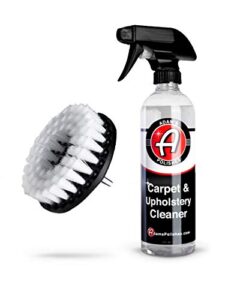 adam's carpet drill brush combo - a cleaning tool attachment for scrubbing/cleaning carpet, upholstery, leather seats & chairs, floor mats, trunk, furniture, interior boat, rv & car accessories