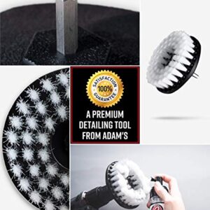 Adam's Carpet Drill Brush Combo - A Cleaning Tool Attachment for Scrubbing/Cleaning Carpet, Upholstery, Leather Seats & Chairs, Floor Mats, Trunk, Furniture, Interior Boat, RV & Car Accessories