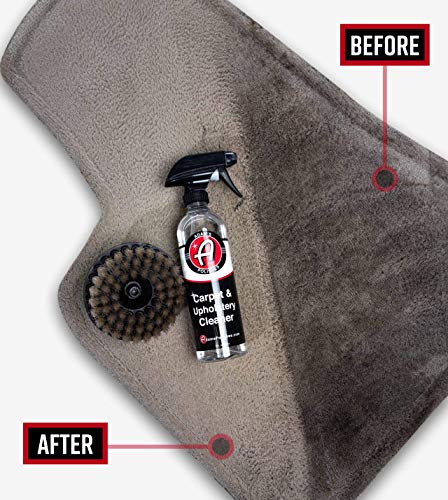 Adam's Carpet Drill Brush Combo - A Cleaning Tool Attachment for Scrubbing/Cleaning Carpet, Upholstery, Leather Seats & Chairs, Floor Mats, Trunk, Furniture, Interior Boat, RV & Car Accessories