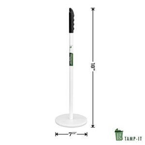 TAMP-IT Mighty Mini Manual Trash Compactor Frees Up Space in Bins, Receptacles, Dumpsters Reduce Trips to Dispose Trash Cost Effective (18" - 7 1/2" D)