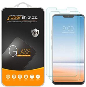 supershieldz (2 pack) designed for lg g7 thinq tempered glass screen protector, 0.33mm, anti scratch, bubble free