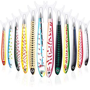 outus fish pen ballpoint pens cute fish pen for fish pen decoration party, christmas halloween near year gift (12 pieces)