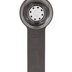 Camco RV Towel Hook | Add Hooks Inside/Outside Your RV | Strong Mechanical Suction Cup Hook (44028) , Black