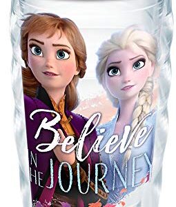 Tervis Disney - Frozen 2 - Anna & Elsa's Journey Made in USA Double Walled Insulated Tumbler Travel Cup Keeps Drinks Cold & Hot, 10oz Wavy, Classic