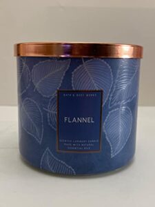 bath & body works flannel 3-wick candle 2019 edition 14.5 oz / 411 g