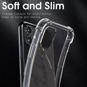 Migeec for iPhone 11 Clear Case Shockproof Anti-Scratch Phone Cases 6.1 inch