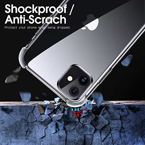 Migeec for iPhone 11 Clear Case Shockproof Anti-Scratch Phone Cases 6.1 inch