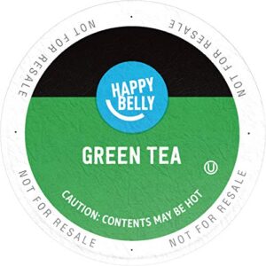 Amazon Brand - Happy Belly Tea Pods Compatible with 2.0 K-Cup Brewers, Green Tea, 24 Count (Previously Solimo)