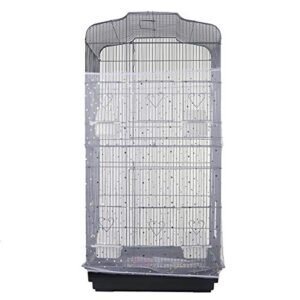 bonaweite extra large mesh bird seed catcher, bird cage stretchy guard cover, birdcage nylon shell skirt traps guards - 29.5” height