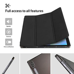 Procase Galaxy Tab S6 10.5 Case 2019 with S Pen Holder (Model Sm-T860/T865/T867), Ultra Slim Lightweight Stand Protective Case with Soft TPU Back Cover for Galaxy Tab S6 10.5-Inch Tablet 2019 –Black