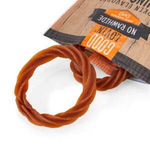 Good Lovin' No Rawhide Pumpkin Flavored Puppy Teething Rings, 4.9 oz., Count of 4