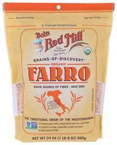 bobs red mill organic whole grain farro, 24 oz