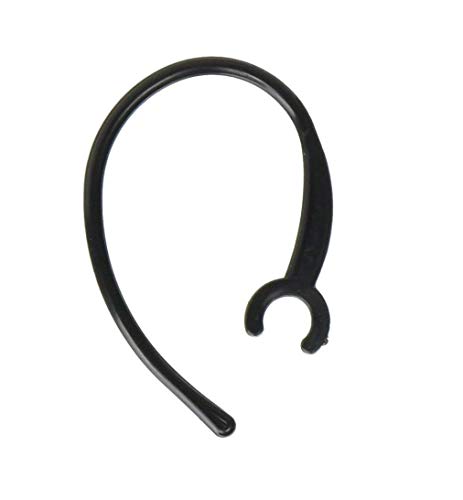 6 Pack Replacement Ear Hooks for Wireless Bluetooth Headset Earhook Clips Hook Loop - 8MM Clamp Headsets, Black