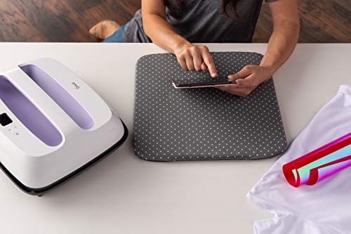 Cricut EasyPress 2 Heat Press Machine (12 in x 10 in), Ideal for T-Shirts, Tote Bags, Pillows, Aprons & More, Precise Temperature Control, Features Insulated Safety Base & Auto-Off, Lilac