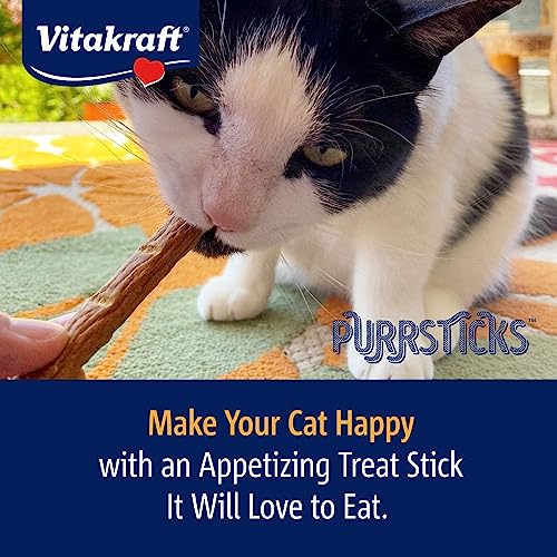 Vitakraft PurrSticks Meaty Cat Sticks - Chicken - Segmented and Breakable Meatstick - Deliciously Tender