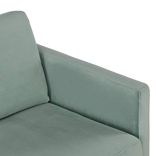 CosmoLiving by Cosmopolitan Highland Sofa Couch with Pillows, Seafoam Green