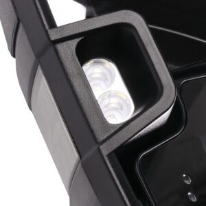 FEIPARTS Tow Mirrors Towing Mirrors Fit for 2008-2013 for Chevy Silverado for GMC Sierra All Models Towing Mirrors with Left Right Side Power Heated LED Turn Signal Running Light Black Housing