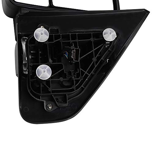 FEIPARTS Tow Mirrors Towing Mirrors Fit for 2004-2014 for Ford for F-150 Pickup Truck Towing Mirrors with Left Right Side Turn Signal Indicator Power Adjusted Heated Puddle Light with Black Housing