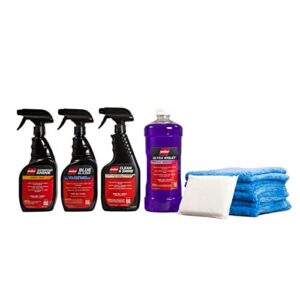 malco all-in-one auto detailing kit – best interior & exterior car cleaning & conditioning kit/includes 6 professional grade car detailing products (800415)